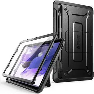 Unicorn Beetle Pro Series Rugged Full Body Case for  Galaxy Tab S7 FE 12.4 inch (2021) with Built-in Screen Protector and Pen Holder S (Black)