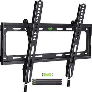 Tilting TV Wall Mount Low Profile for Most 26-60" Flat Screen LED, LCD, Curved TVs, Tilt TV Mount Bracket VESA 400x400mm- Holds Up to 99lbs, Easily Lock and Release to Mount on 12" or 16" Stud