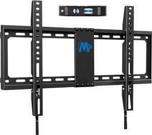 TV Mount Fixed for Most 42-84 Inch Flat Screen TVs, TV Wall Mount Bracket up to VESA 600 x 400mm and 132 lbs - Fits 16"/18"/24" Studs - Low Profile and Space Saving MD2163-K