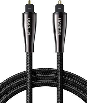 UGREEN Optical Audio Cable Fiber Audio Digital Toslink Cable Braided for Home Theater Sound bar TV PS4 Xbox Blu-Ray Players Playstation and More 6FT