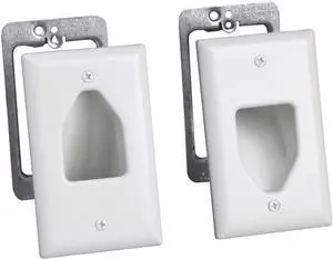 DataComm Electronics 50-3331-WH-KIT Flat Panel TV Cable Organizer Kit