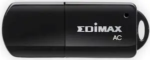 Edimax Wi-Fi 5 802.11ac Mini AC600 Dual-Band (2.4Ghz / 5Ghz) Adapter For PC USB Adapter Dongle, Win11 Plug-n-Play, Mac OS, Linux, EW-7811UTC