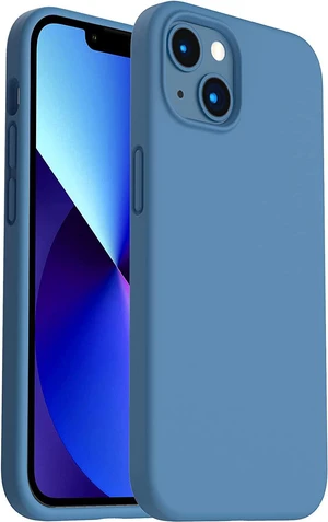 Designed for iPhone 13 Case Shockproof Liquid Silicone-Blue Designed for iPhone 13 Case Shockproof Liquid Silicone-Blue