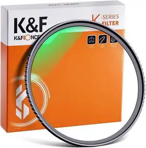 K&F Concept 58mm MC UV Protection Filter Slim Frame with Multi-Resistant Coating for Camera Lens