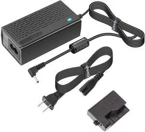 Kimaru ACK-E10 DR-E10 DC Coupler LP-E10 Dummy Battery AC Power Adapter Kit for Canon EOS Rebel T3 T5 T6 T7 1100D 1200D 1300D 1500D 2000D,Kiss X50 X70 X80 X90 Cameras.