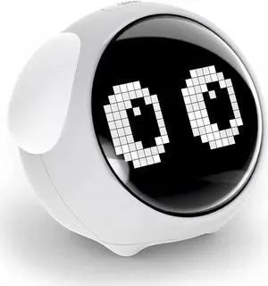 Kids Alarm Clock, Dual Alarm Setting, Adjustable Brightness Night Light, Voice-Activated,Temperature Detection, Wake-up Alarm Clock, Toy and Gift for Toddler, Children, Students, Boys&Girls