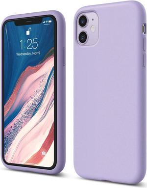 Compatible with iPhone 11 Case, Liquid Silicone Case, Full Body Protective Cover, Anti-Scratch Soft Microfiber Lining, 6.1 inch (Lavender)