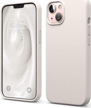 elago Compatible with iPhone 13 Case, Liquid Silicone Case, Full Body Screen Camera Protective Cover, Shockproof, Slim Phone Case, Anti-Scratch Soft Microfiber Lining, 6.1 inch (Stone)