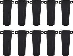 10 Pack Walkie Talkie Replacement Belt Clip,Original H777 Belt Clip for Baofeng BF-888S BF-666S BF-777S Retevis H-777 Walkie Talkie