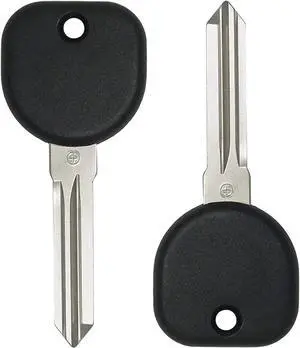 2 Replacement Ignition Key Transponder Key Compatible with Chevrolet Malibu Impala Silverado Tahoe Express GMC Saturn Pontiac Suzuki B111PT B111