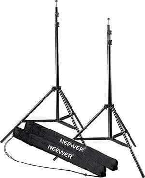 NEEWER Photography Light Stand, 7 Feet / 210cm Aluminum Alloy Photo Studio Tripod Stands for Video, Portrait and Photography Lighting, Reflectors, Soft Boxes, Umbrellas, Backgrounds (2 Pieces)