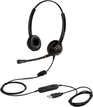 USB Headset with Noise-Cancelling Microphone & Volume Controls Computer PC Headphone with Voice Recognition Mic for Dragon, Teams, Zoom, Skype, Softphones, Conference Calls & Online Education USB Headset with Noise-Cancelling Microphone & Volume Controls Computer PC Headphone with Voice Recognition Mic for Dragon, Teams, Zoom, Skype, Softphones, Conference Calls & Online Education