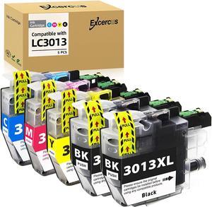 EXCERCUS LC3013 Ink Cartridges Replacement for Brother LC 3013 LC3013 LC-3013 Ink Cartridge Compatible with Brother MFC-J491DW MFC-J497DW MFC-J690DW MFC-J895DW Printer (2BK 1C 1M 1 Y, 5-Pack)