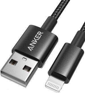 3.3ft Premium Double-Braided Nylon Lightning Cable Apple MFi Certified for iPhone Chargers iPhone X/8/8 Plus/7/7 Plus/6/6 Plus/5s iPad Pro Air 2 and More(Black)