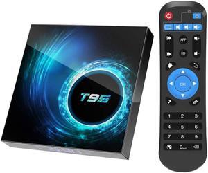 Android 10.0 TV Box, T95 Android Box 4GB RAM 64GB ROM Allwinnner H616 Quad-Core Support 2.4G/5G Dual WiFi HD 3D/6K/ Bluetooth 5.0 Smart TV Box