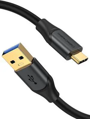 C USB C to USB Cable 5FT, USB3.1 C to A Cable Type C USB C Data Cable 10Gbps Fast Charging Cable 3A USB to USB C Cable for MacBook Pro iPad S21 S20 Other USB C Devices 1.5m Gray