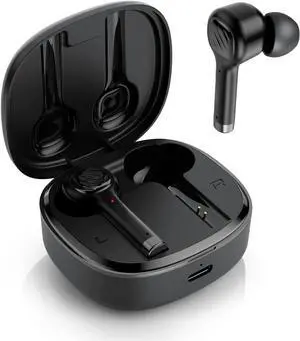 Sarmert True Wireless Earbuds Bluetooth with Dual Microphones, CVC8.0 Noise Cancelling Earbuds BT 5.0 with Charging Case Ergonomic Bass in-Ear Headphones, IPX7 Waterproof Earphones for iPhone/Android,
