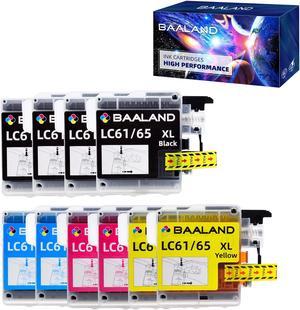 BAALAND Ink Cartridge Replacement for Brother LC61 LC-61 LC61BK LC61C LC61M LC61Y Brother Printer Ink for MFC-415W, MFC-615W, MFC-495CW, MFC-490CW,MFC-6490CW, MFC-6890CDW (4BK/2C/2M/2Y 10Pack)