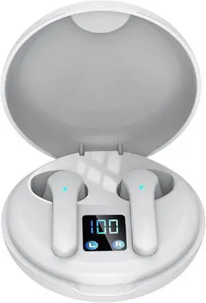 Wireless Earbuds Bluetooth 5.0 Ear Buds with Mic Smart Noise Reduction (Fast Charging Case) Auto Pairing Bluetooth Earphones for iPhone/Android/air poss in Ear Earbuds Wireless Headphones