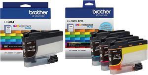 Brother 4-Color Ink Cartridge Set, LC404