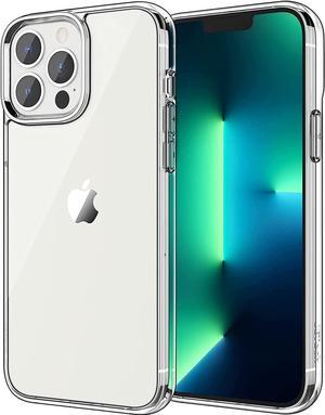Case for iPhone 13 Pro 6.1-Inch, Non-Yellowing Shockproof Phone Bumper Cover, Anti-Scratch Clear Back (Clear)