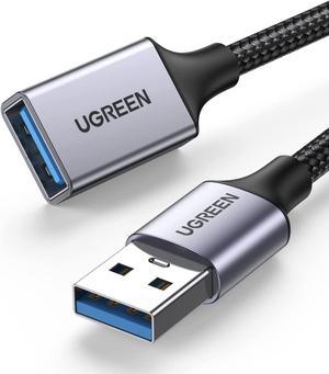 UGREEN USB Extension Cable USB 3.0 Extender Cord Nylon Braided USB A Male to Female Data Transfer Cable for Hard Drive, Oculus Rift, USB Hub, USB Sticks, Mouse, Keyboard, Xbox, Webcam, 1.6FT