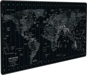 New Upgraded Version World Map Mouse Pad Tapis de Souris Gaming Large Size 35.4 X 15.7X 0.12inches Desk Mat with Personalized Design for Work Office Computer PC Laptop Protector