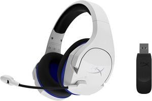 HyperX Cloud Stinger Core Wireless Gaming Headset for PS4 PS5 PC Lightweight Durable Steel Sliders NoiseCancelling Microphone  White HHSS1CKBWTG