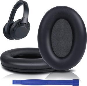 WH-CH710N Ear Cups Repair Parts Headset Earpads Geekria QuickFit Protein Leather Replacement Ear Pads for Sony WH-CH700N Dark Grey Headphones Ear Cushions 