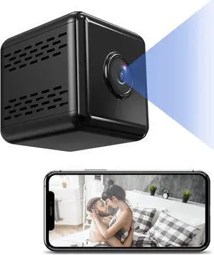 Mini Camera WiFi Wireless Camera Nanny Cam, 1080p HD Home Security Camere with Night Vision Indoor/Outdoor Small Camera Record Dog Pet Camera for Mobile Phone Applications in Real Time