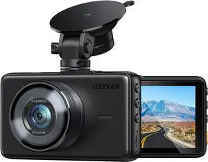 Dash Cam for Cars, 1080P Full HD Dash Camera, Dashcam with Night Vision, iZEEKER Car Camera with 3-inch LCD Display, Parking Mode, G-Sensor, Loop Recording, WDR