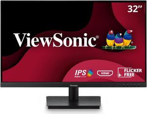 ViewSonic VA3209M 32 Inch IPS Full HD 1080p Monitor with Frameless Design 75 Hz Dual Speakers HDMI and VGA Inputs for Home and Office