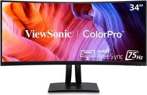 ViewSonic 34" VA UWQHD Monitor Curved VP3456a