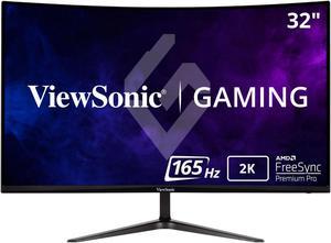 ViewSonic VX3218C-2K 32 Inch Curved 1440p 1ms 165Hz Gaming Monitor with AMD FreeSync Premium, Eye Care, HDMI and Display Port