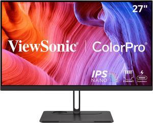 ViewSonic VP2776T-4K 27 Inch 4K UHD IPS Monitor with Advanced Ergonomics, Thunderbolt 4, 100% sRGB Rec 709, Pantone Validated, USB C, HDMI 2.1, and DP Daisy Chain for Home and Office