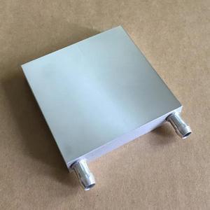 Primary Aluminum Water Cooling Block for Liquid Water Cooler Heat Sink System 80*80*14mm Water-cooled Radiator for PC Laptop CPU