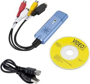 USB 2.0 Audio Video Capture Adapter VHS DVD DVR TV Capture Card Converter Support Win 10 For MAC IOS Drive Capture Device