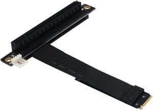 Riser PCIE 16x To M2 M.2 NVMe Key-M 2230 2242 2260 2280 Riser Card 32G/bps Gen3.0 Cable PCI Express x16 Extender with Sata Power