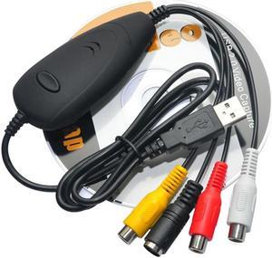 Audio Video Grabber Capture Device USB 2.0 Convert Analog Video from VHS Hi8 all Camcorders DVD player Satellite TV etc ezcap172