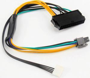 ATX 24pin to Motherboard 2-port 6pin Adapter Power Supply Cable Cord for HP Z220 Z230 SFF Mainboard Server Workstation 30cm Cord