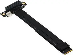 Riser PCIe x4 3.0 Extension Cable PCI Express 4x To M.2 NVMe M Key 2230 2242 2260 2280 Riser Card Gen 3.0 Extender Cable 32G/bps