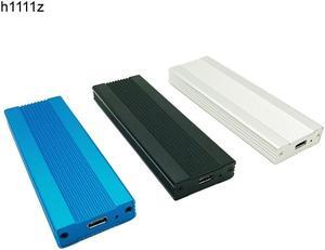 NVME M.2 Enclosure Full Aluminium HDD Enclosure HDD Case Mobile HDD Box TYPE C 3.1 ASM2362 m.2 USB3.1 PCIE SS D TYPEC SSD M2 Case (Random color)