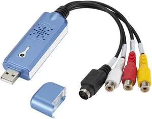Audio Video Capture Adapter VHS USB 2.0 For Capture Device DVD DVR TV Capture Card Converter Support Win10 For MAC IOS Drive