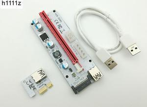 Riser VER008S 3in1 Molex 4Pin SATA 6PIN PCIE PCI-E Riser Card pcie 1x to 16x USB 3.0 Cable for Antminer Bitcoin Miner Mining