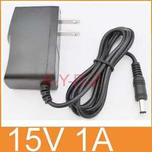 1pcs 15V1A 100%  AC 100V-240V Converter power Adapter DC 15V 1A 1000mA Power Supply US Plug DC 5.5mm x 2.1mm -2.5mm