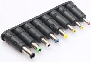 Universal 1 set = 8pcs / set 5pin Jack Plugs DC for Laptop AC Power Adapter Tips Connectors for Computer Notebook