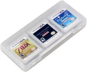 Clear 6 in 1 Game Card Storage Case Cartridge Box Memory Card Holder Game Protect for Nintendo 3DS XL LL NDS DSi