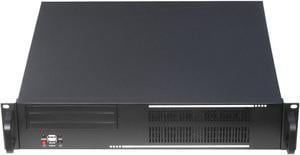 2U server chassis / standard 19-inch rack server chassis / suitable for installing various motherboards of ATX 12 "× 9.6" and below size / 4 standard 3.5 "hard disk bays / four slots empty chassis
