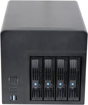 4-bay NAS chassis / ATX DIY hot-swappable IPFS server mini mini-itx empty chassis / + Enhance1U 250W power supply