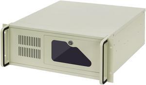 4U industrial control rack-mounted industrial chassis, 8 3.5" hard disk bays, 1 3.5" floppy drive bay, compatible with 3.5" PS2 power bays, support 12×9.6" size motherboards, empty chassis